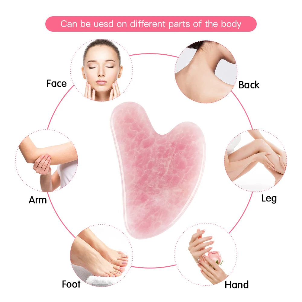 Rose Quartz Gua Sha Stone